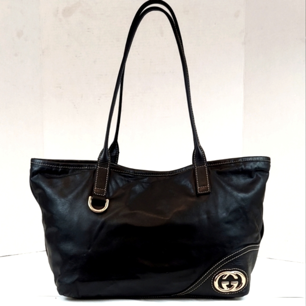 Gucci Britt Leather Tote Bag. Medium size. In good used condition.
